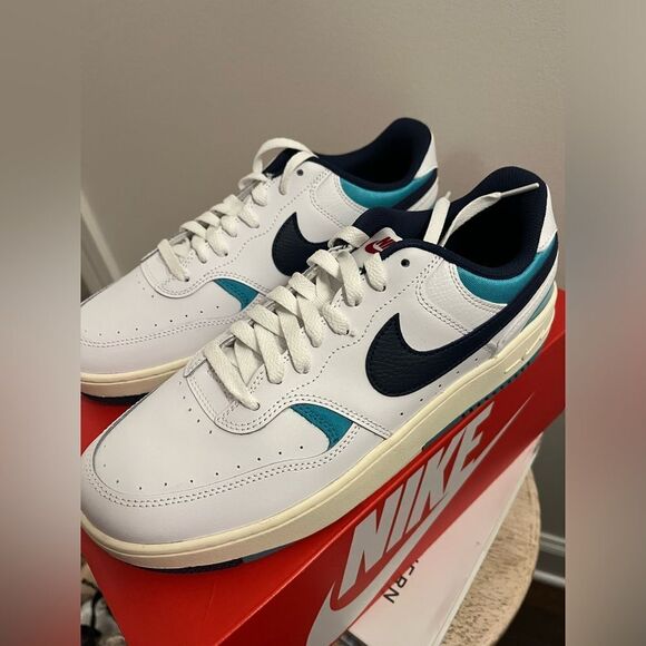 Nike Gamma Air Force Dusty Cactus Trainers White/Blue/Turquoise New in box - Picture 11 of 13